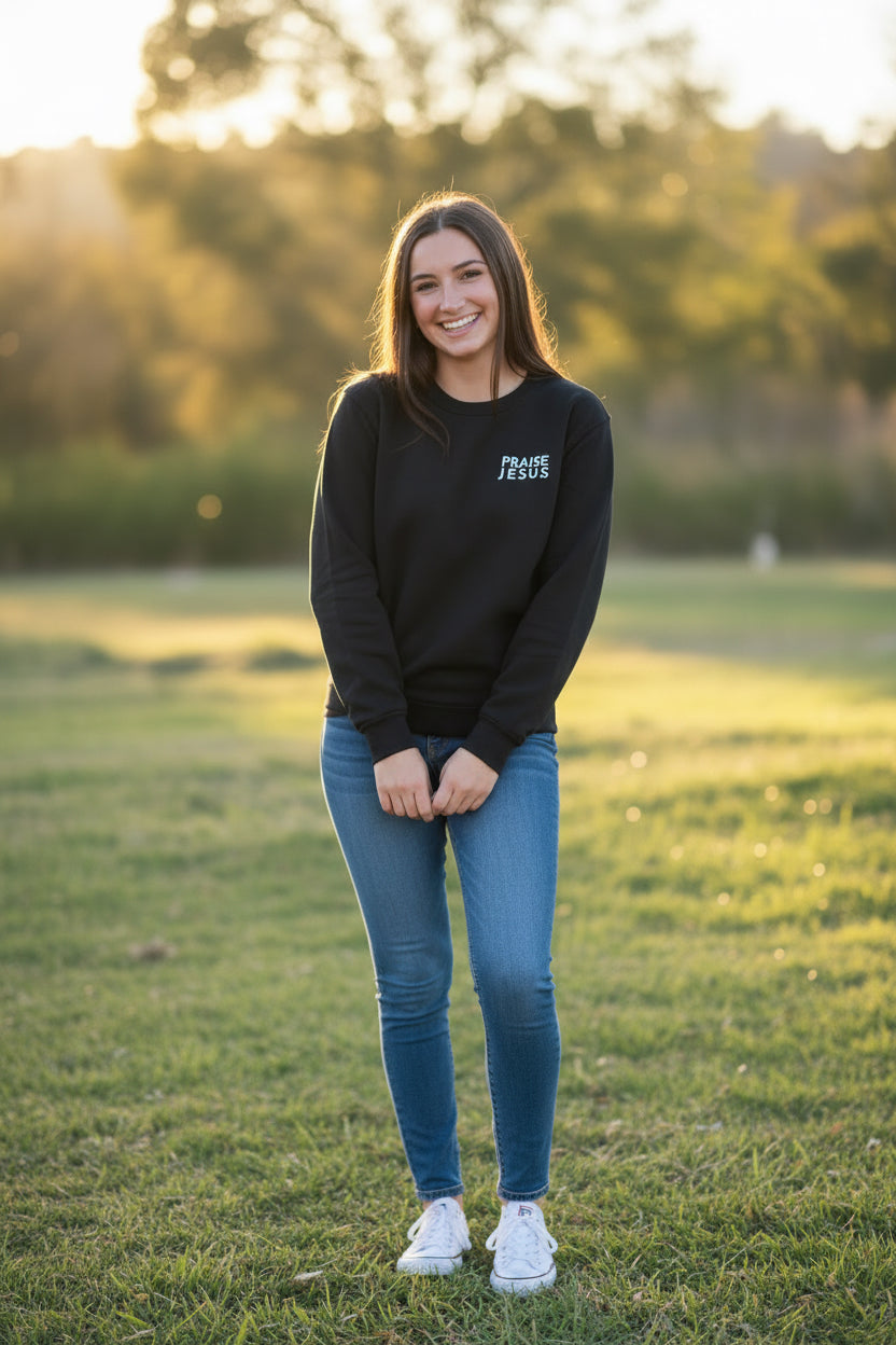 PRAISE JESUS CREWNECK