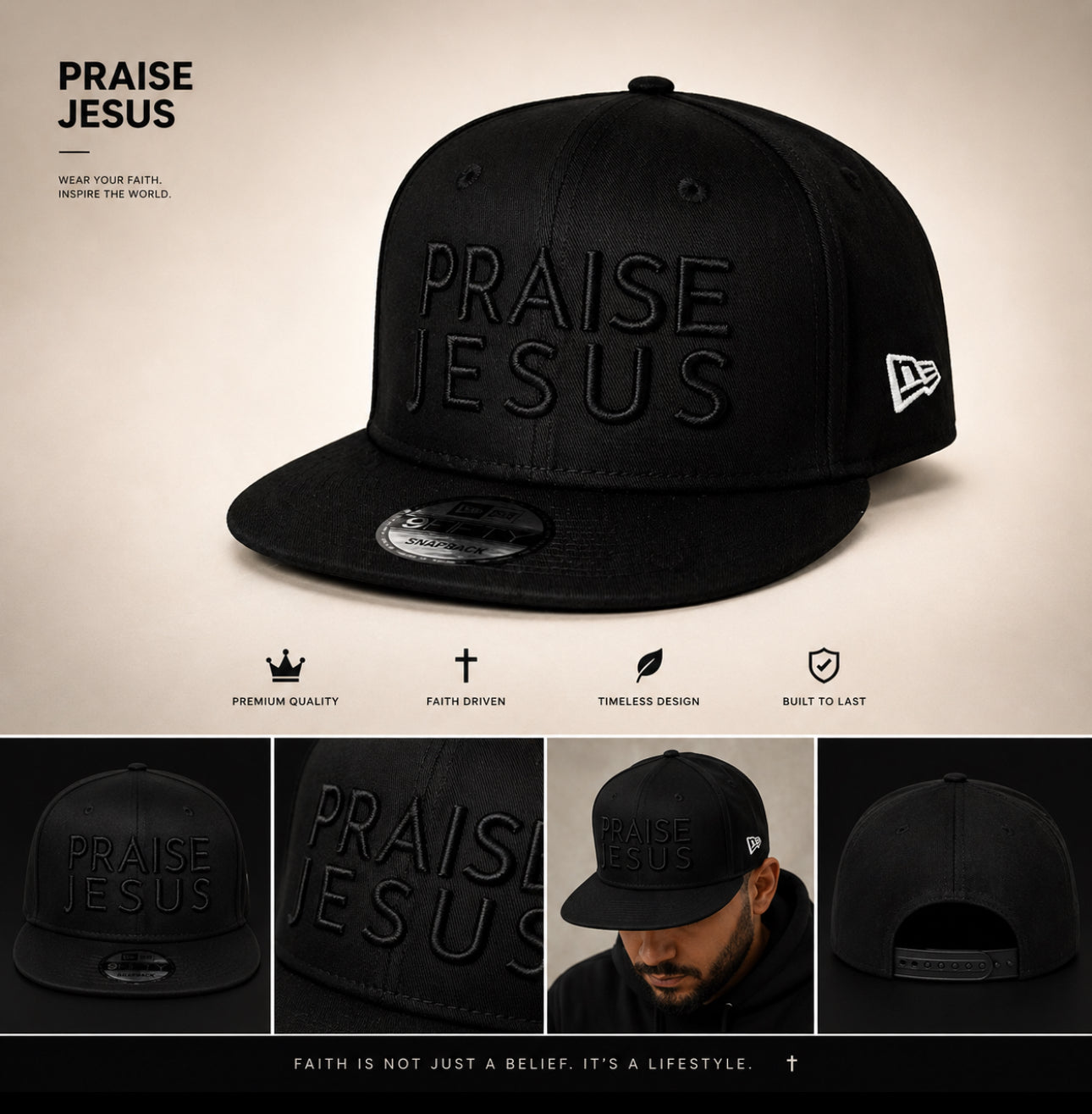 PRAISE JESUS SNAPBACKS