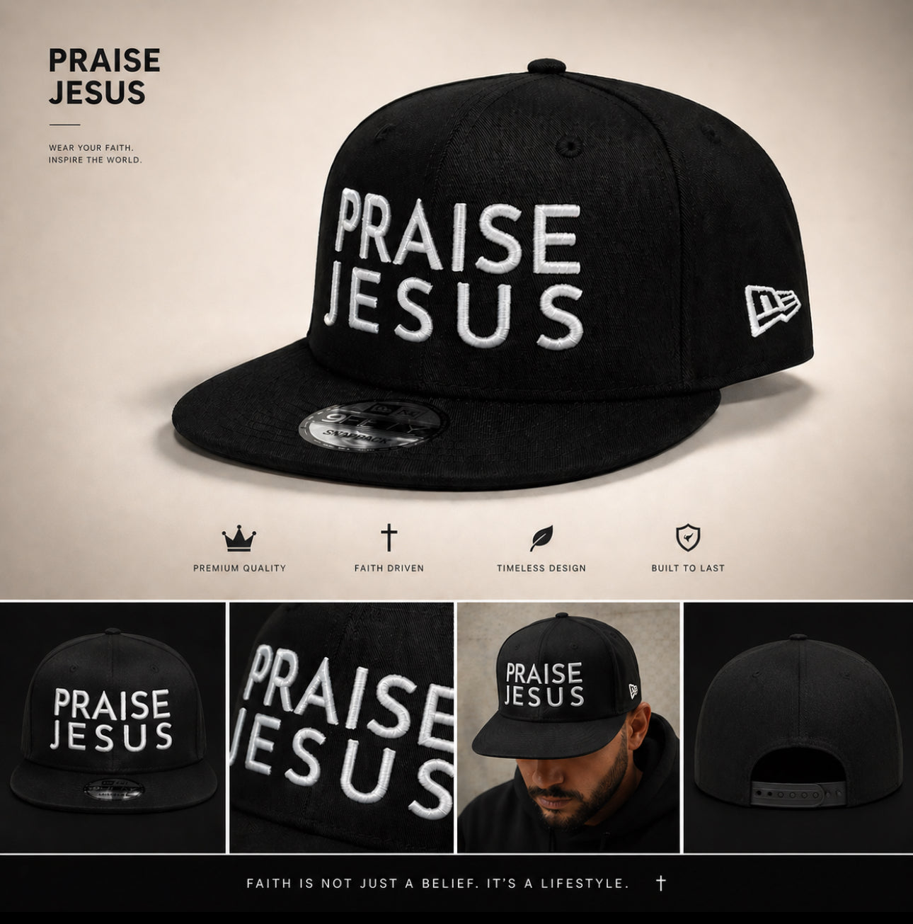 PRAISE JESUS SNAPBACKS